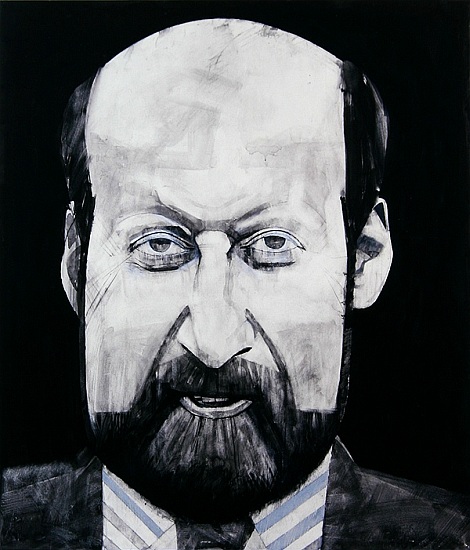 Portrait of Clement Freud, illustration for The Media Mob a Barry  Fantoni