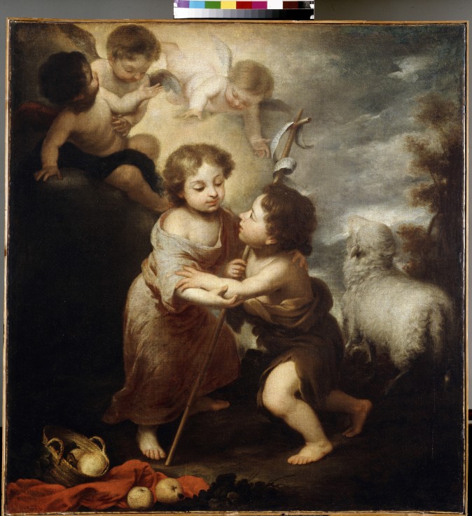 Christ and John the Baptist as Children a Bartolomé Esteban Perez Murillo