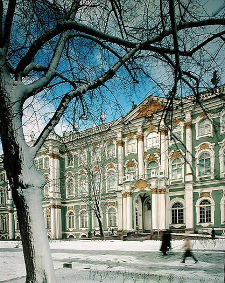 View of the South Facade of the Winter Palace, from Palace Square a Bartolomeo Franceso Rastrelli