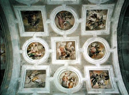 View of the Vault, from the ceiling of the Grimani Chapel a Battista Franco