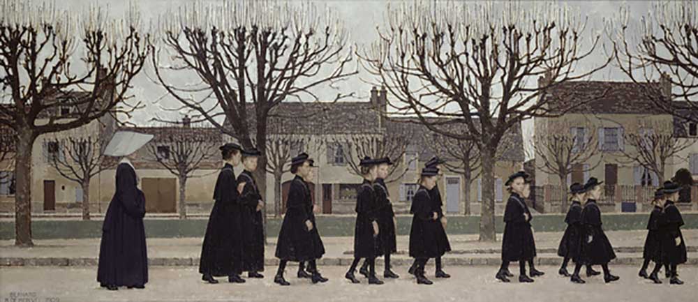 The Orphans or, The Boarding School at Nemours, 1909 a Bernard Boutet de Monvel