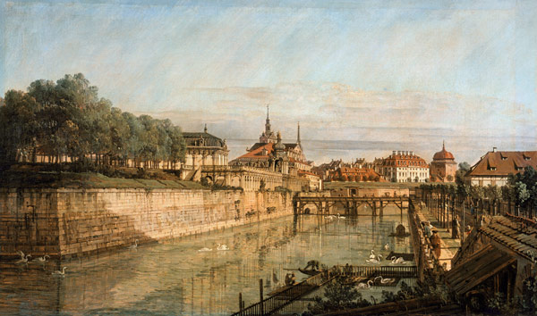 Dresden , Zwinger Moat a Bernardo Bellotto