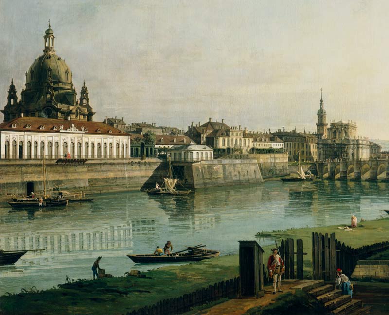 Dresden vom rechten Elbufer oberhalb der Augustusbruecke a Bernardo Bellotto
