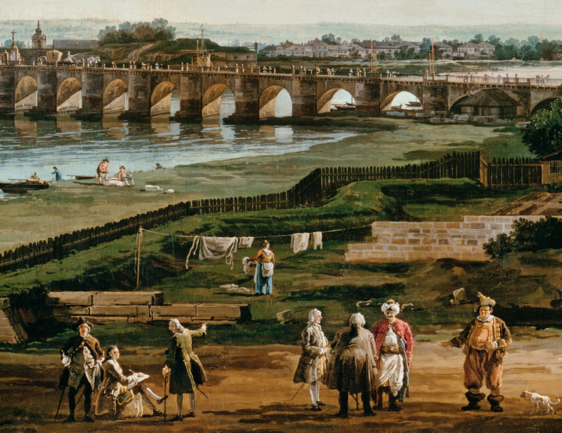 Dresden, Augustusbruecke a Bernardo Bellotto
