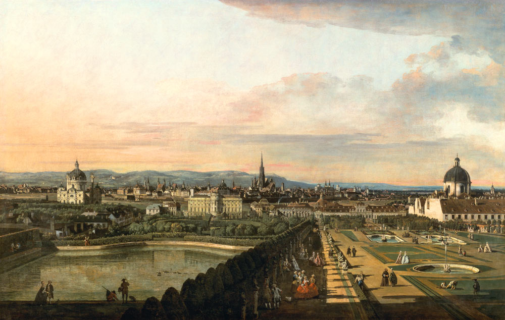 View of Vienna from Belvedere a Bernardo Bellotto