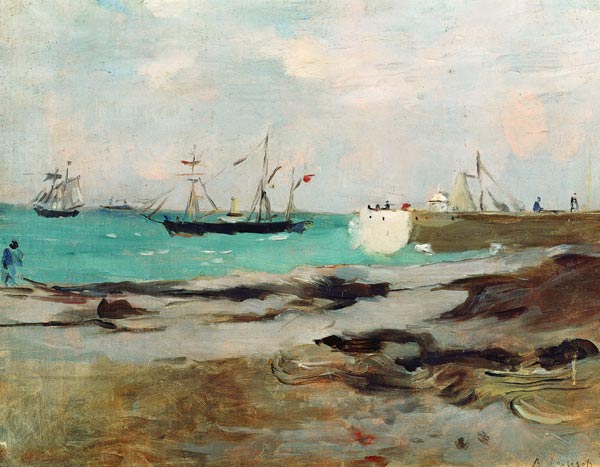 The Entrance to the Port of Boulogne a Berthe Morisot
