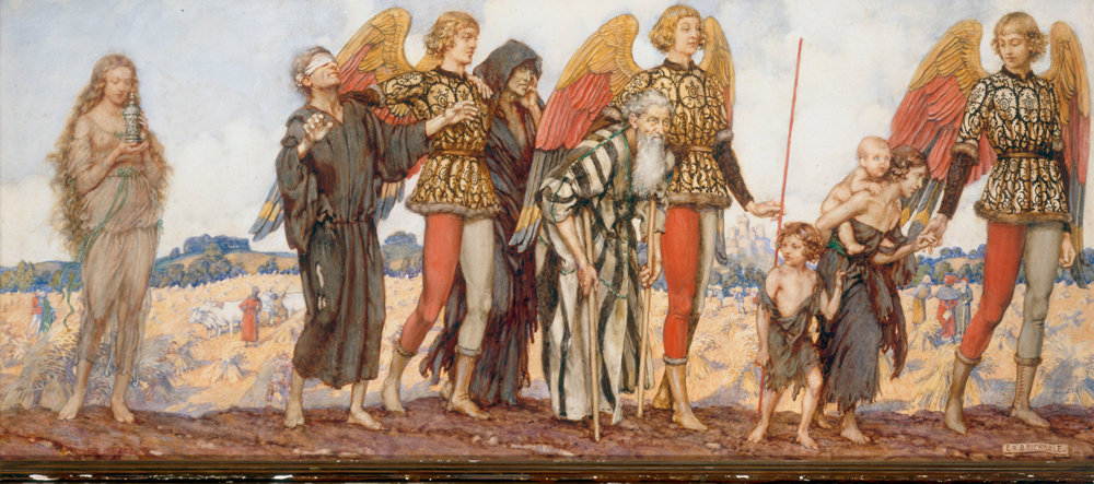 Angels leading the Poor a Brickdale Eleanor Fortescue