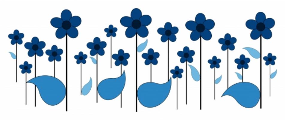 blaue Blumen a Brigitte Götz