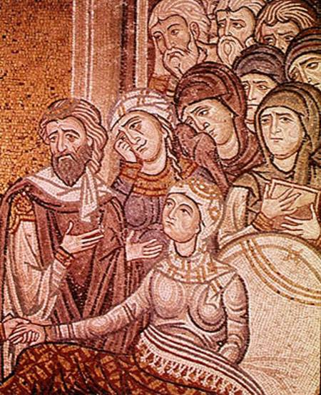 The Raising of Jairus's Daughter  (detail) a Byzantine School