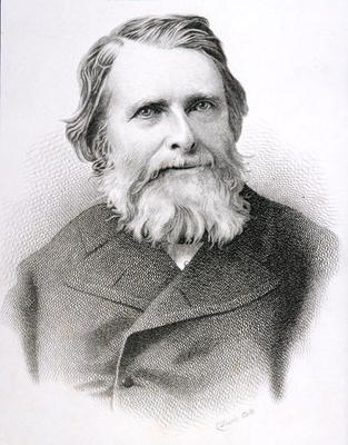 Portrait of John Ruskin (1819-1900) (engraving) a C. Laurie