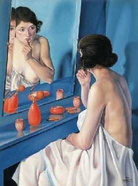 Donna davanti a uno specchio 1927
