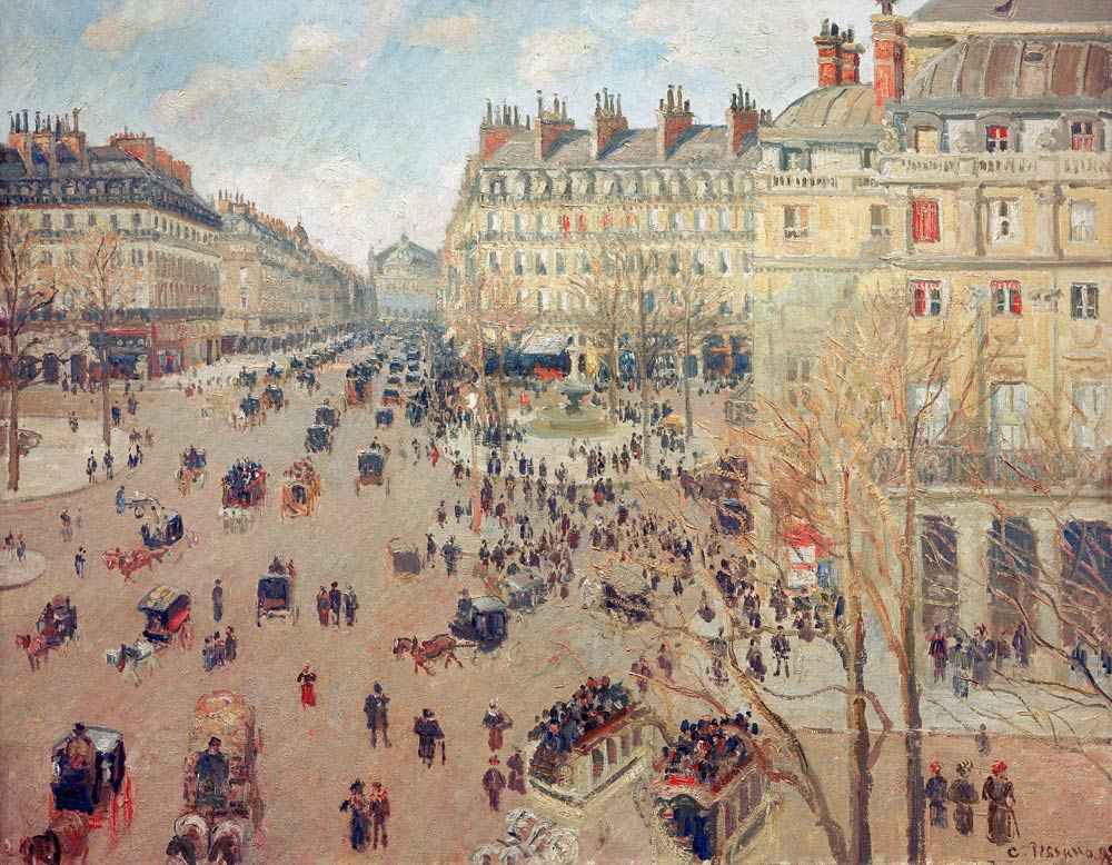 Pissarro / Place du Théâtre Français a Camille Pissarro