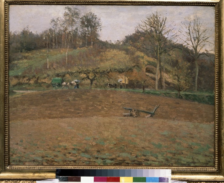Ploughland a Camille Pissarro