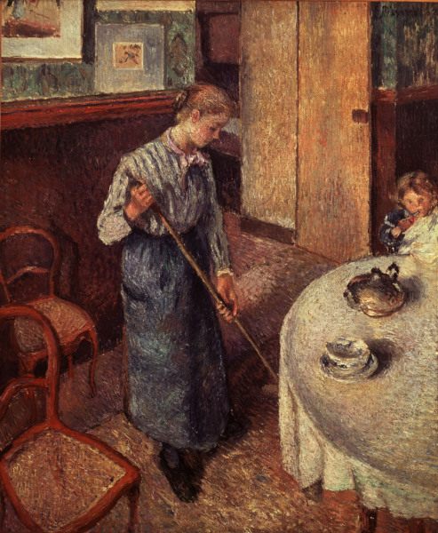 C.Pissarro / The Maid / 1882 a Camille Pissarro