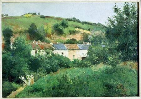 The Path in the Village a Camille Pissarro