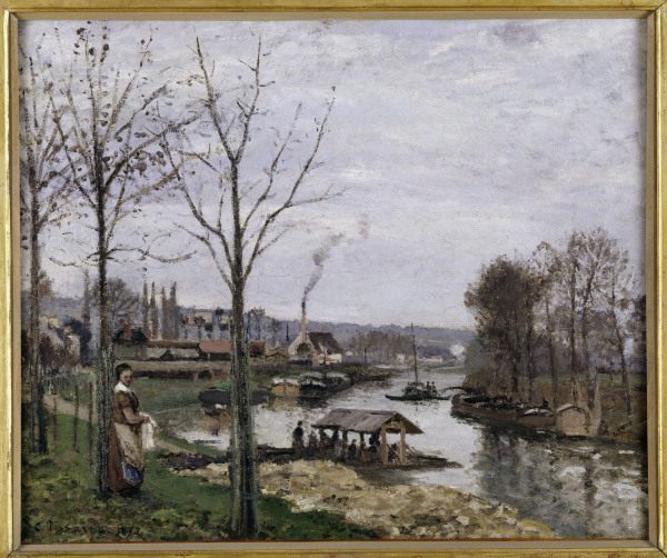 Pissarro / Port-Marly / 1872           . a Camille Pissarro