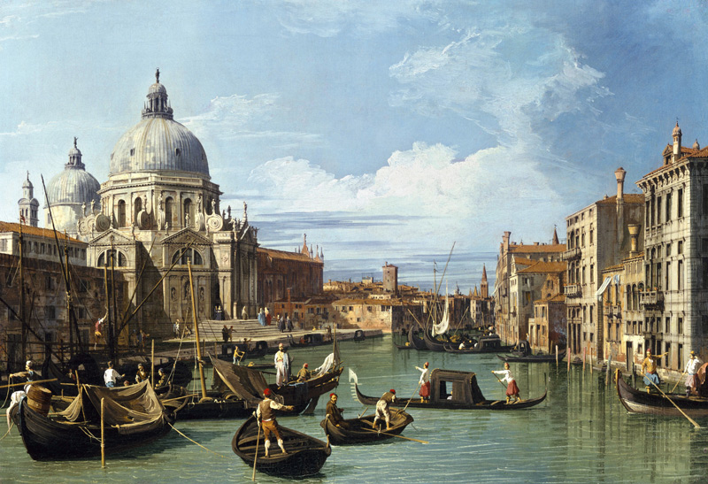 The Entrance to the Grand Canal, Venice a Canal Giovanni Antonio Canaletto