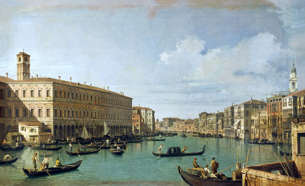 Il Gran Canale dal ponte del Rialto a Canal Giovanni Antonio Canaletto