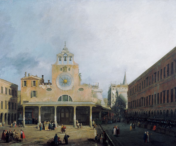 The place of San Giacomo di Rialto in Venice a Canal Giovanni Antonio Canaletto
