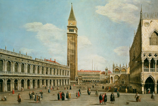 Piazza di San Marco a Canal Giovanni Antonio Canaletto