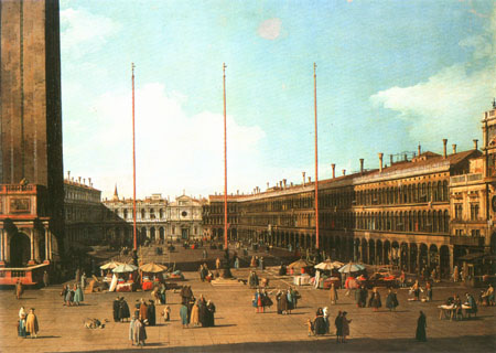 Piazza San Marco against San Geminiano a Canal Giovanni Antonio Canaletto