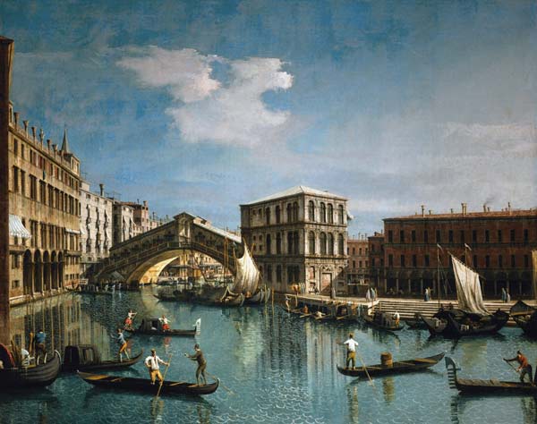 Ponte Rialto, Venezia a Canal Giovanni Antonio Canaletto