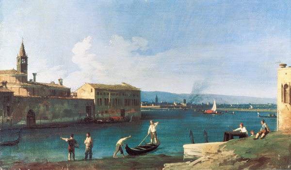 View of San Michele in Isola, Venice a Canal Giovanni Antonio Canaletto