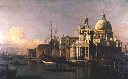 A view of the Dogana and Santa Maria della Salute a Canal Giovanni Antonio Canaletto