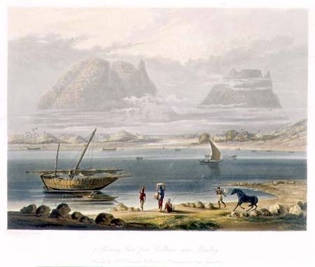 Morning View from Calliann, near Bombay, from Volume I of 'Scenery, Costumes and Architecture of Ind a Captain Robert M. Grindlay