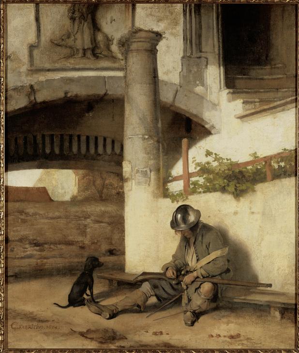 Die Torwache a Carel Fabritius