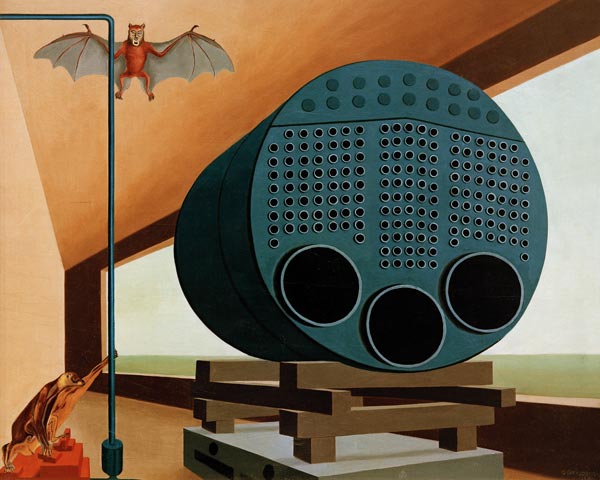 Dampfkessel mit Fledermaus, 1928. a Carl Grossberg