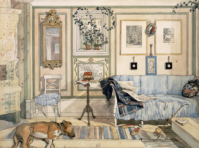 Cosy Corner, from 'A Home' series a Carl Larsson