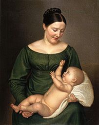 Mother with child. a Carl Sieg