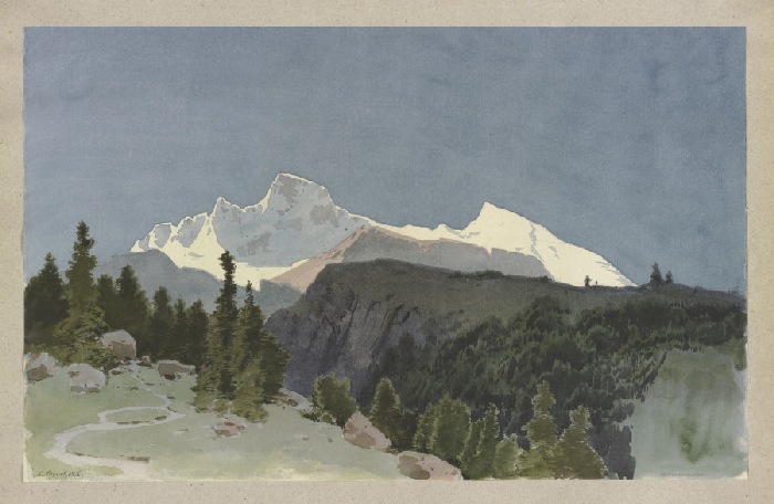 Die Wengernalp unterhalb des Eigers a Carl Theodor Reiffenstein