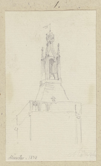 Turmhelm von St. Peter und Paul in Münster-Sarmsheim a Carl Theodor Reiffenstein