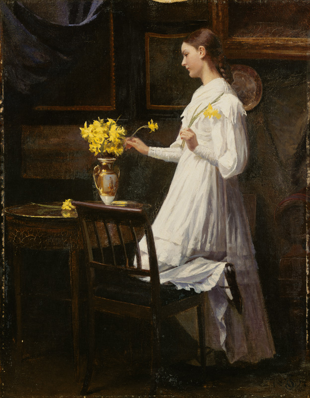 When arranging the daffodils a Carl Thomsen