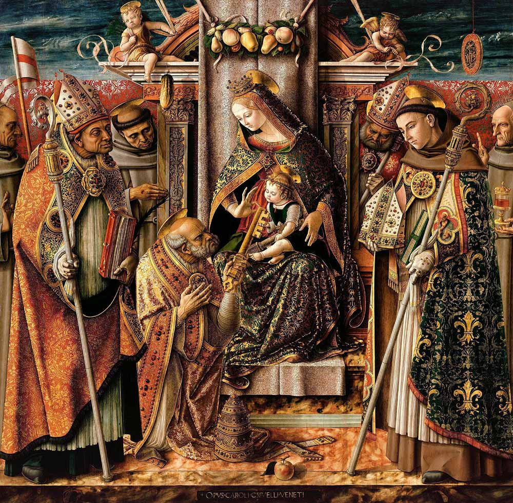 The Delivery of the Keys a Carlo Crivelli