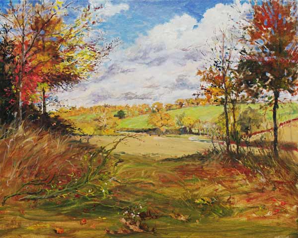 Autumn (oil on canvas)  a Caroline  Hervey-Bathurst