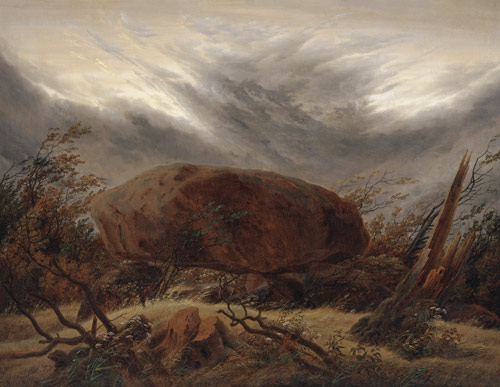 Huenengrab im Herbst a Caspar David Friedrich