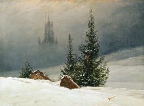 Paesaggio invernale con chiesa 1811