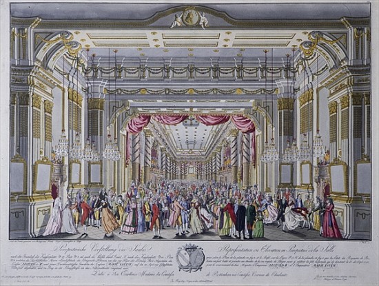 Ball following the coronation of Leopold II as king of Bohemia in Prague in 1791 a Caspar Pluth