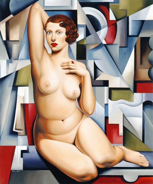Seated Cubist Nude a Catherine  Abel