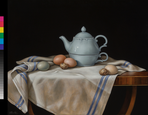 Still Life with Quail Eggs a Catherine  Abel