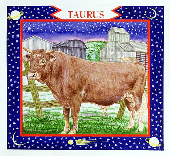 Taurus (w/c on paper)  a Catherine  Bradbury