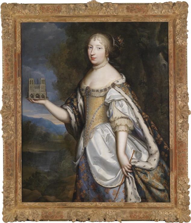 Portrait of Maria Theresa of Spain (1638-1683), Queen consort of France and Navarre a Charles Beaubrun