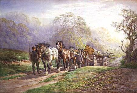 A Logging Team returning Home a Charles James Adams