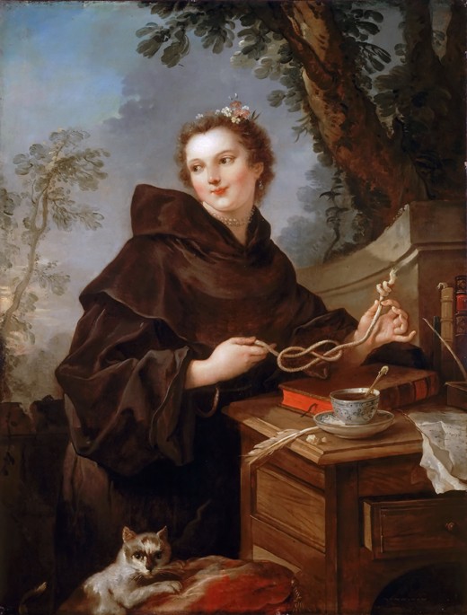 Louise Anne de Bourbon (1695-1758), Countess of Charolais a Charles Joseph Natoire