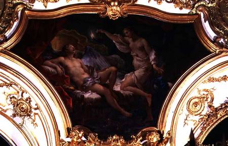 Psyche and Cupid, ceiling panel from the Salon de la Princesse a Charles Joseph Natoire