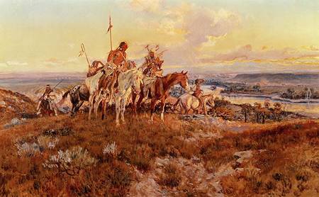 The Wagons a Charles Marion Russell