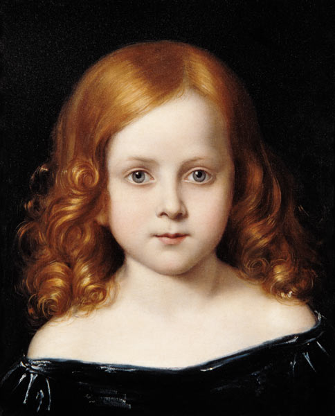 Portrait of the Artist's Daughter a Charles West Cope